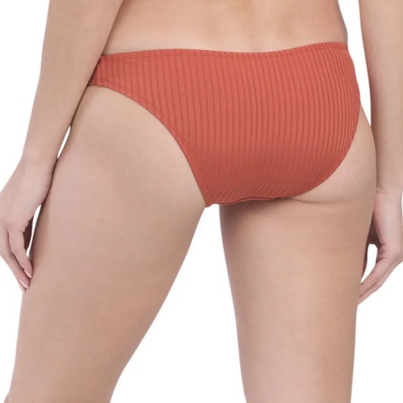 CABANA DEL SOL Wide Rib Off The Shoulder Swimsuit Top & Bottom Set Size Large - Picture 5 of 12